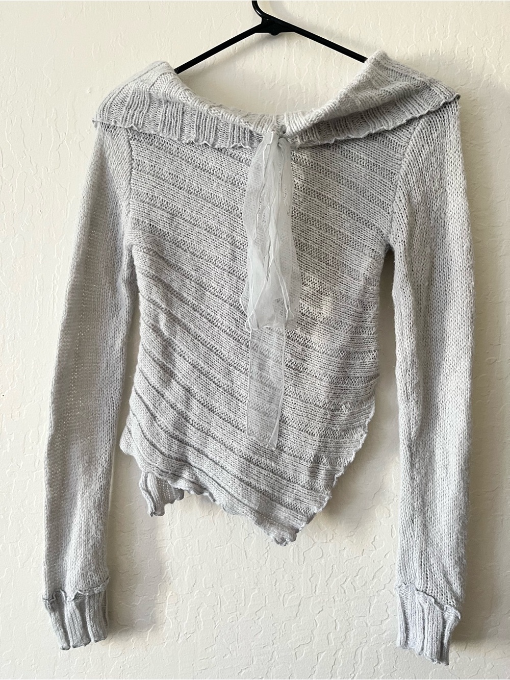 Kimchi Blue Asymmetric Off-the-Shoulder Knit Sweater